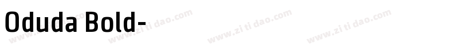 Oduda Bold字体转换
